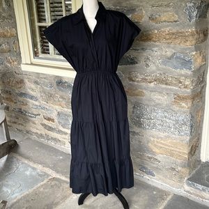 Zara Tiered Dress. Short sleeve. Black. Size Large